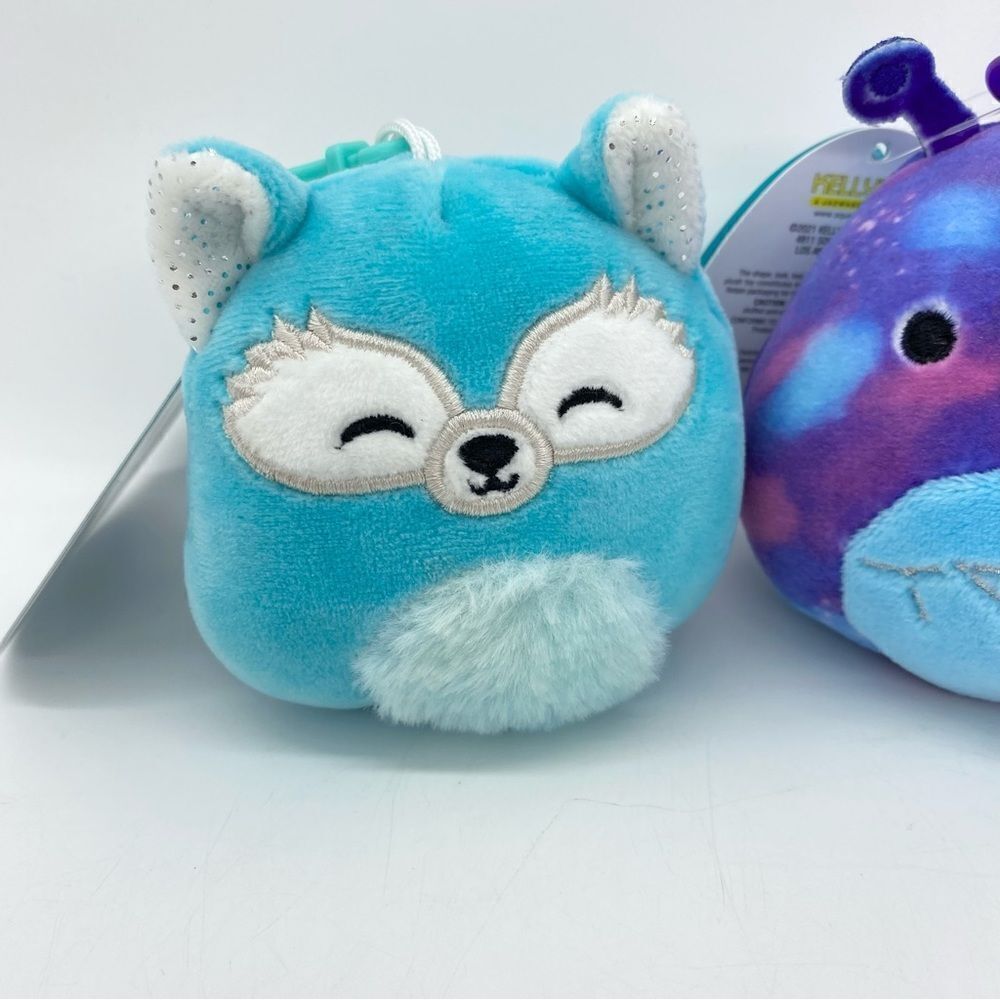 NWT Squishmallow Clip Dabney, Piaxa, and Poleena Plush Lot - Picture 3 of 9